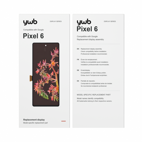 For Google Pixel 6 OLED assembly with Frame Black(Refurbished)(SKU:1498626)