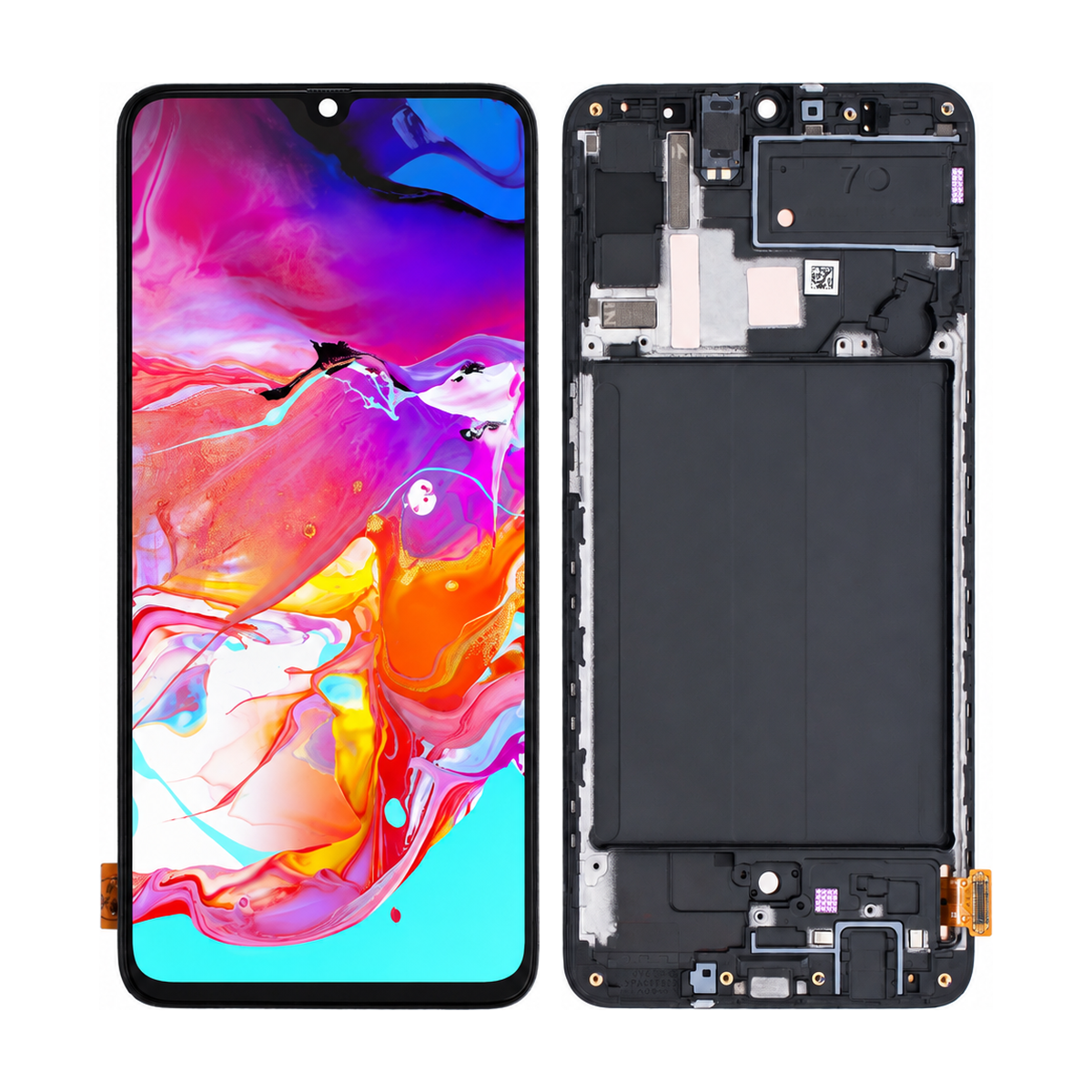 Phone screen assembly 1134927 — front and back, official pattern visual adaptation, unified layout test