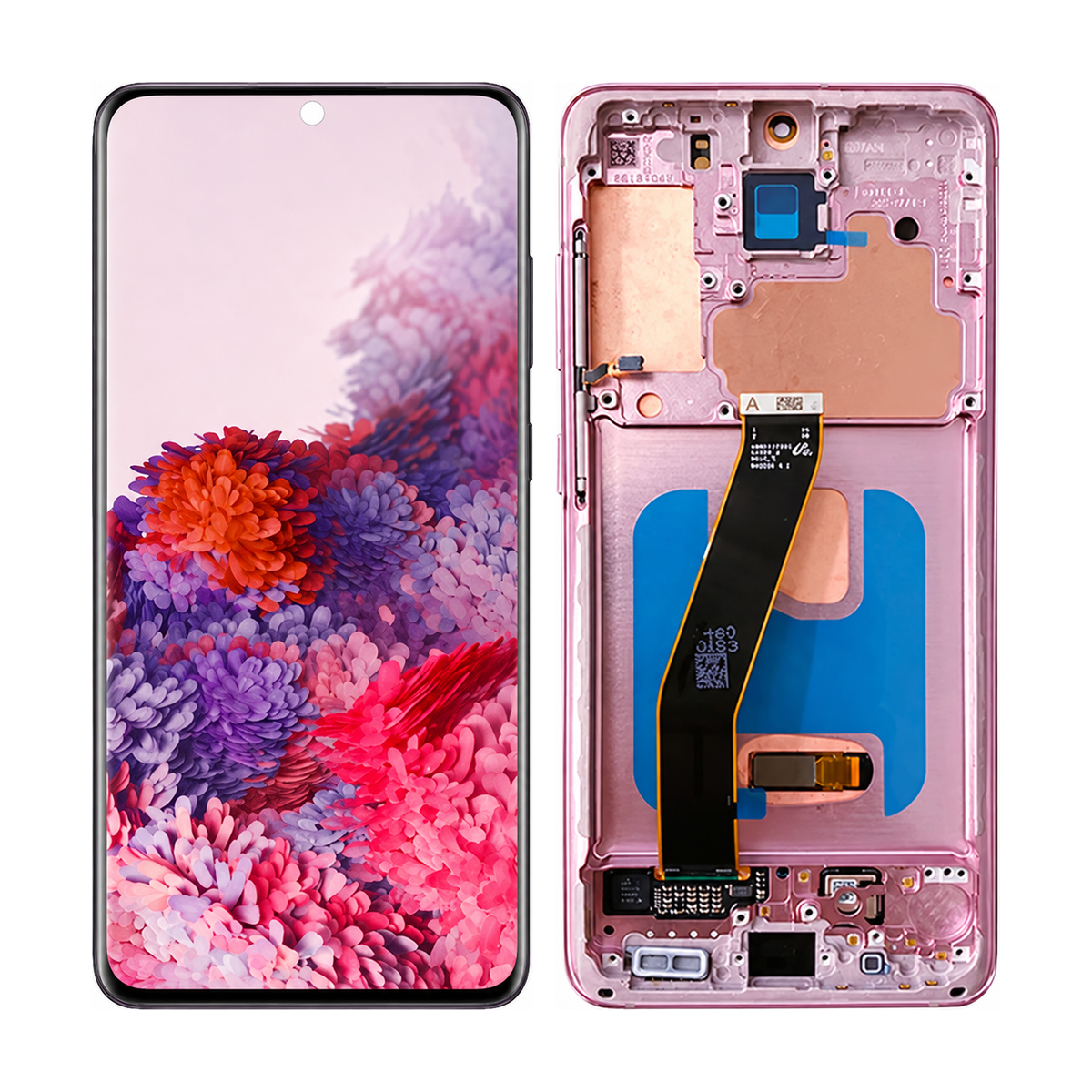 Phone screen assembly 1475003 — front and back, official pattern visual adaptation, unified layout test