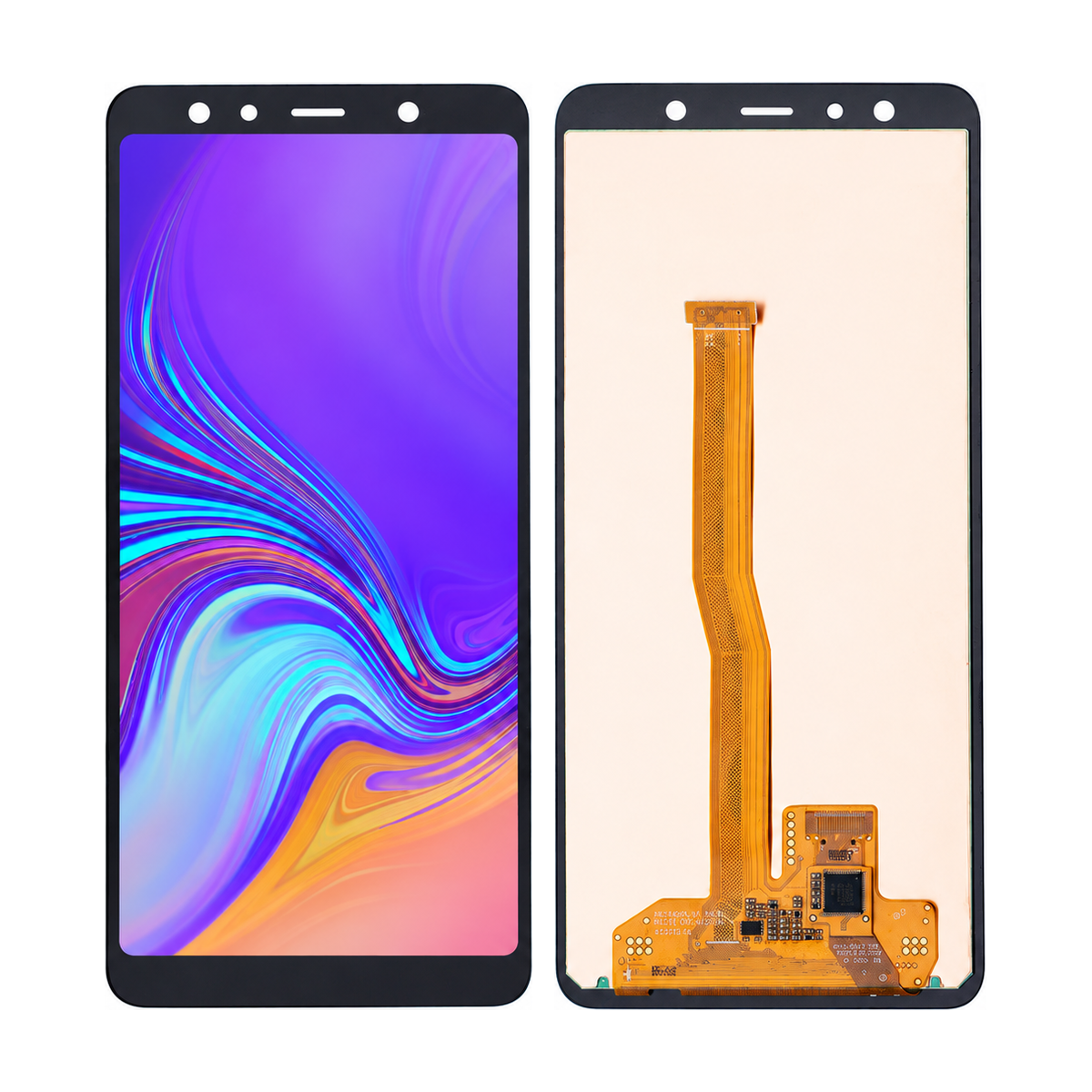 Phone screen assembly 1475007 — front and back, official pattern visual adaptation, unified layout test