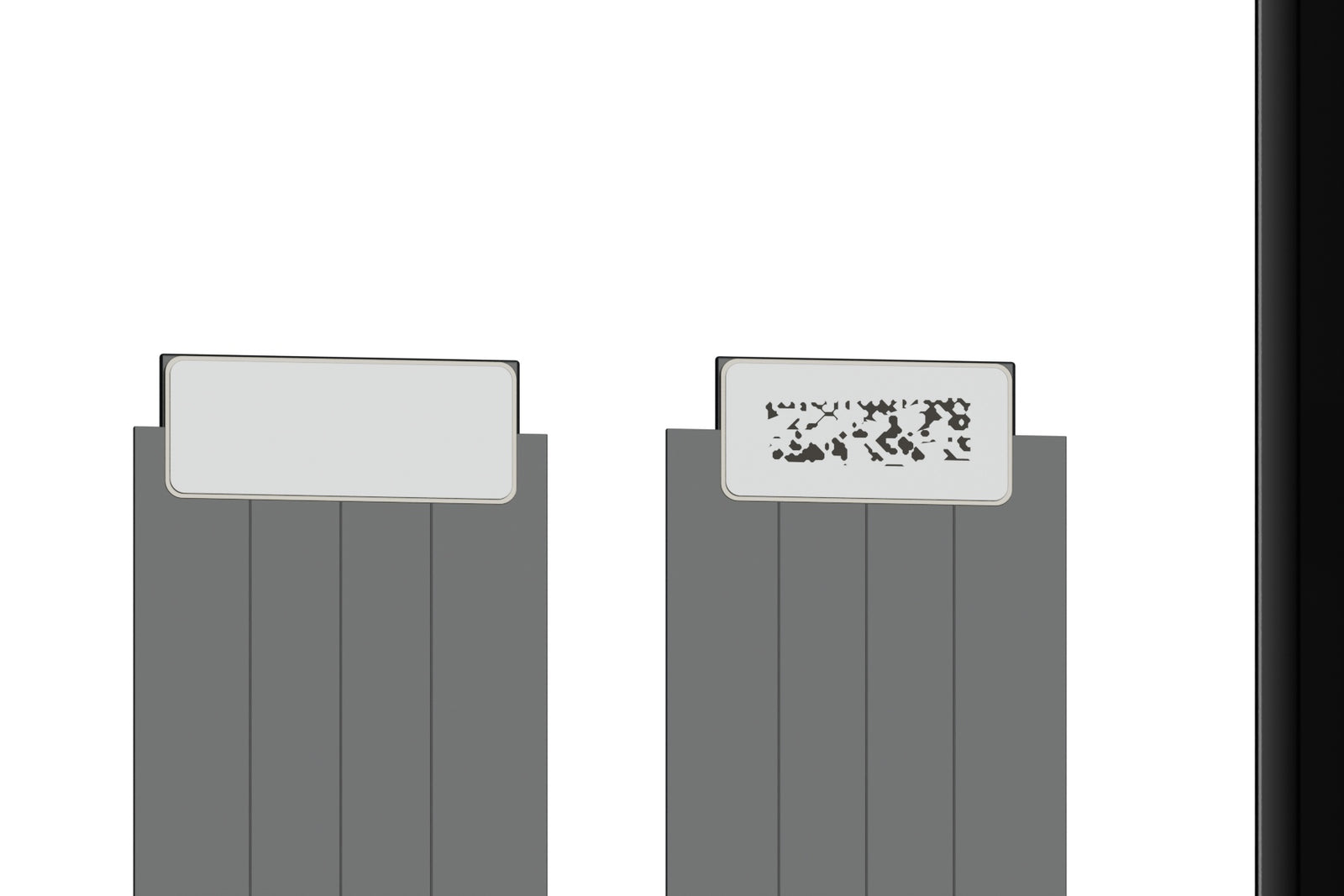 Close-up of the display flex cables and connectors